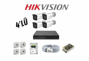 4 Kameralı HikVision Güvenlik Kamera Sistemi