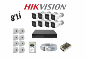 8 Kameralı HikVision Güvenlik Kamera Sistemi